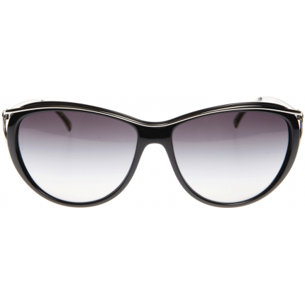 Black Round Channel Sunglasses, Size: Free