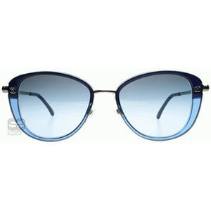 Sunglasses Chanel Blue in Plastic - 33041371